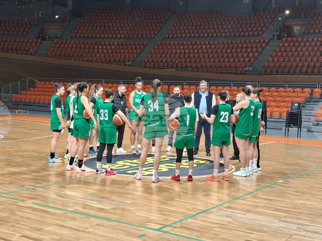  Женският национален отбор тренира в зала „Колодрума“ в Пловдив преди предстоящите двубои от квалификациите за Евробаскет 2027