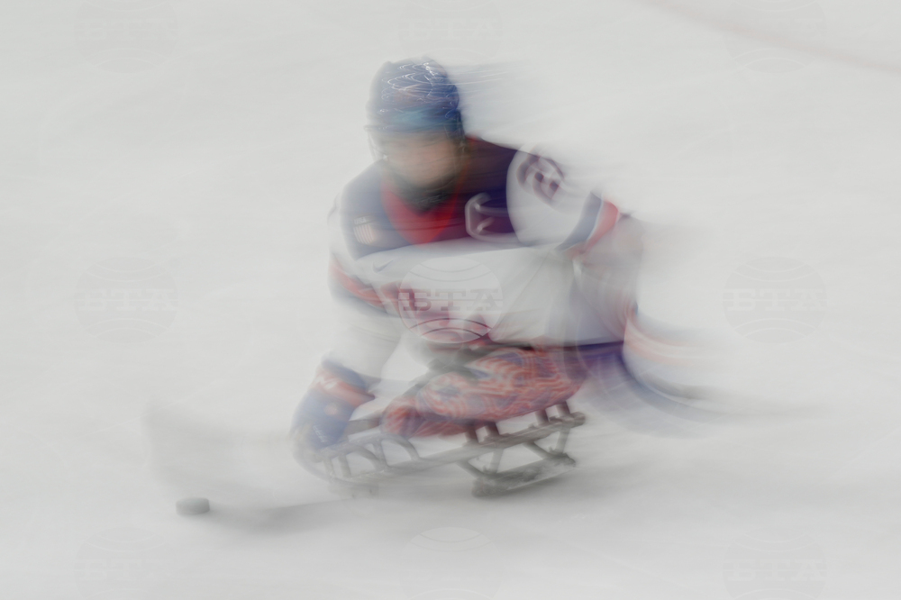 CORRECTION Milan Cortina Paralympics Ice Hockey