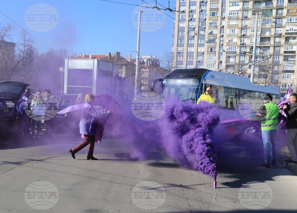 Русе - общински транспорт - протест
