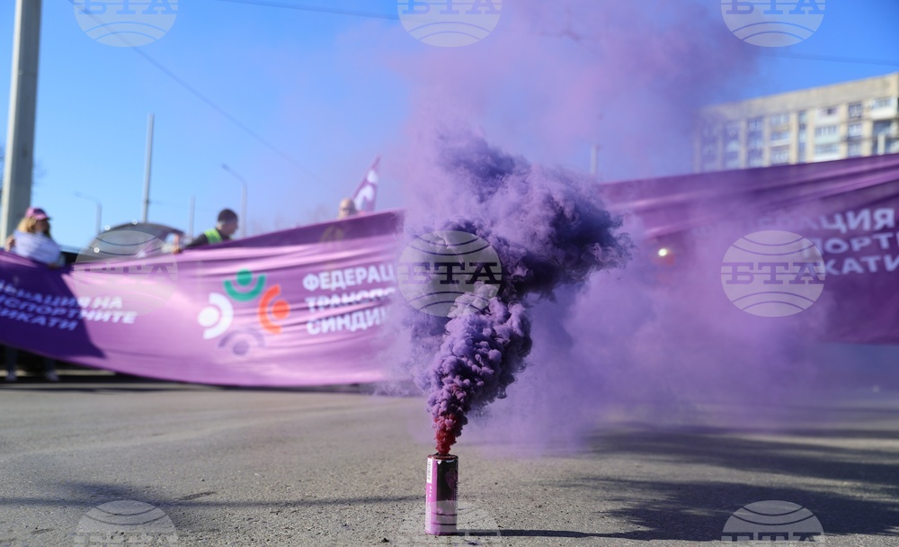 Русе - общински транспорт - протест