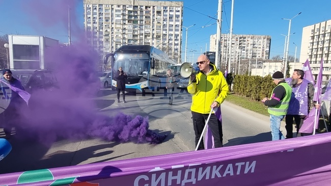 Русе - Общински транспорт - протест