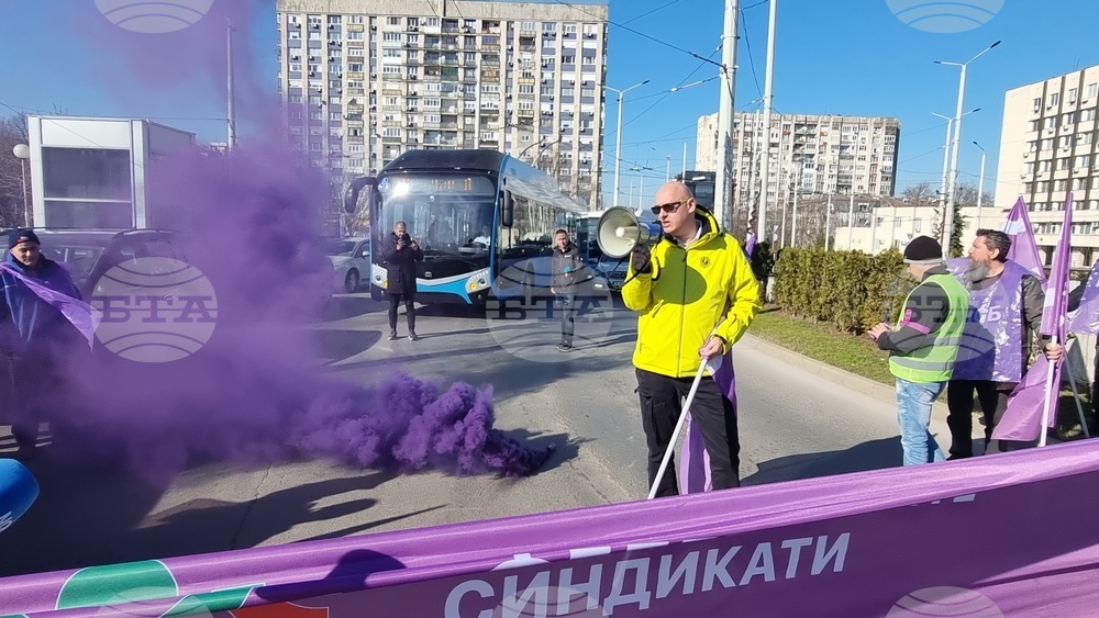 Русе - общински транспорт - протест
