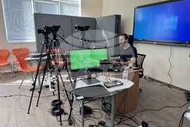 Село Овощник - училище - аудиовизуално студио - откриване