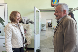 Село Овощник - училище - аудиовизуално студио - откриване