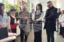 Село Овощник - училище - аудиовизуално студио - откриване