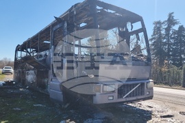 Стара Загора - изгорял автобус