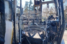 Стара Загора - изгорял автобус