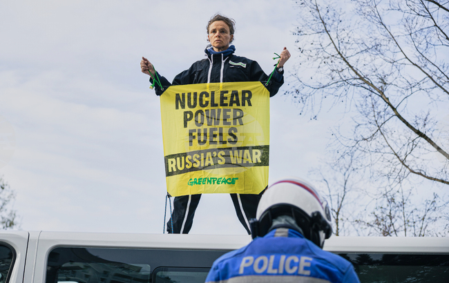 France Nuclear Energy Summit Protest