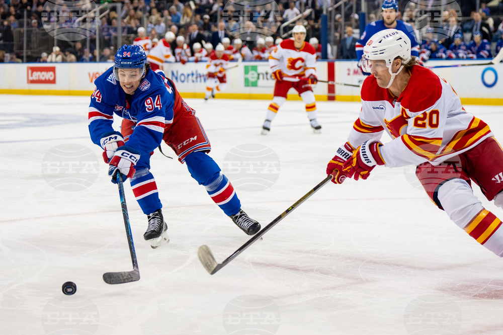 Flames Rangers Hockey