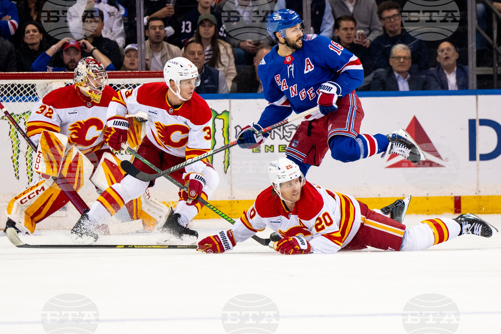 Flames Rangers Hockey