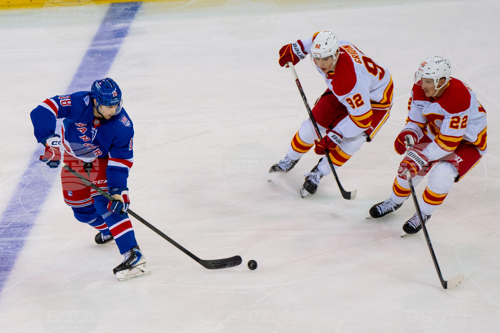 Flames Rangers Hockey