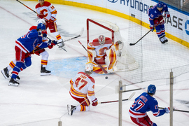 Flames Rangers Hockey