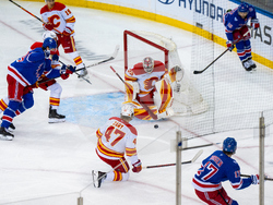 Flames Rangers Hockey