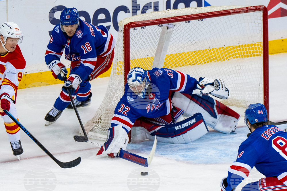 Flames Rangers Hockey