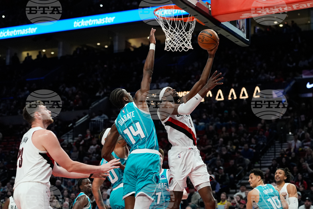 Hornets Trail Blazers Basketball