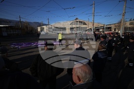 Градски транспорт - служители - протест