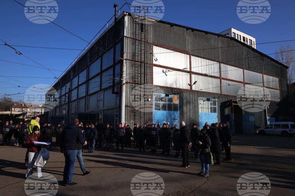 Градски транспорт - служители - протест