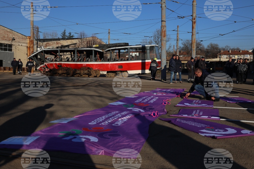 Градски транспорт - служители - протест