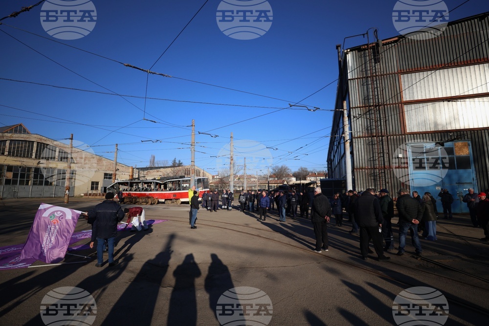 Градски транспорт - служители - протест