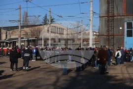 Градски транспорт - служители - протест