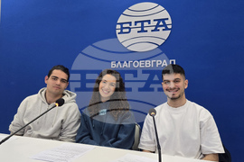 Национален пресклуб на БТА Благоевград - пресконференция - студенти