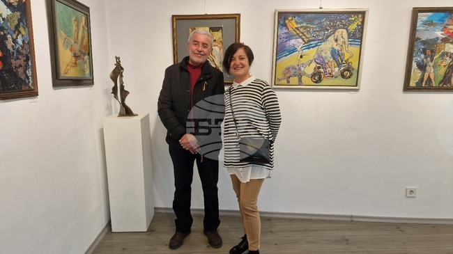 Изложбата „Вдъхновения и приятелство в единство“ на Мариян Жечев-Мъро и Спас Дочев беше открита в троянската галерия „Серякова къща“