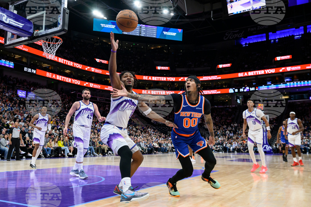 Knicks Jazz Basketball