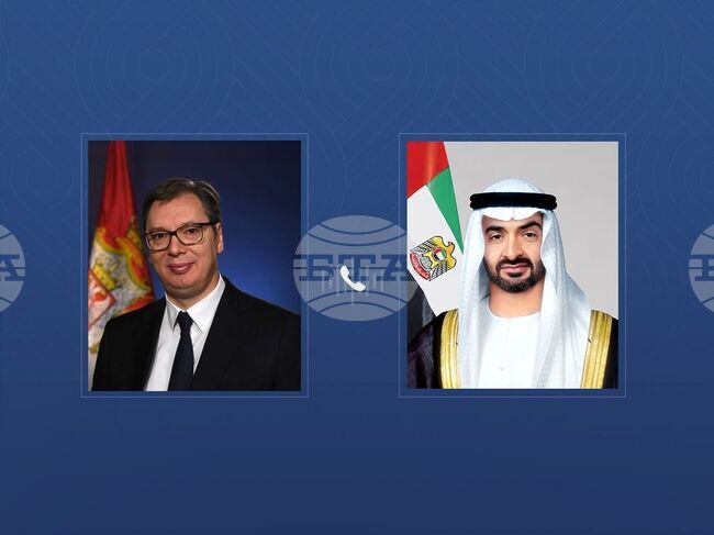 УАМ: Президентите на Сърбия и ОАЕ обсъдиха събитията в Близкия изток и последиците за стабилността и сигурността