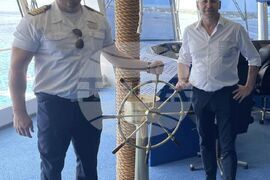 Мексико - остров Козумел - двама български капитани