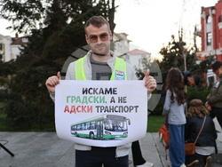 Пловдив - протест - градски транспорт