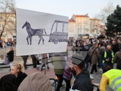 Пловдив - протест - градски транспорт