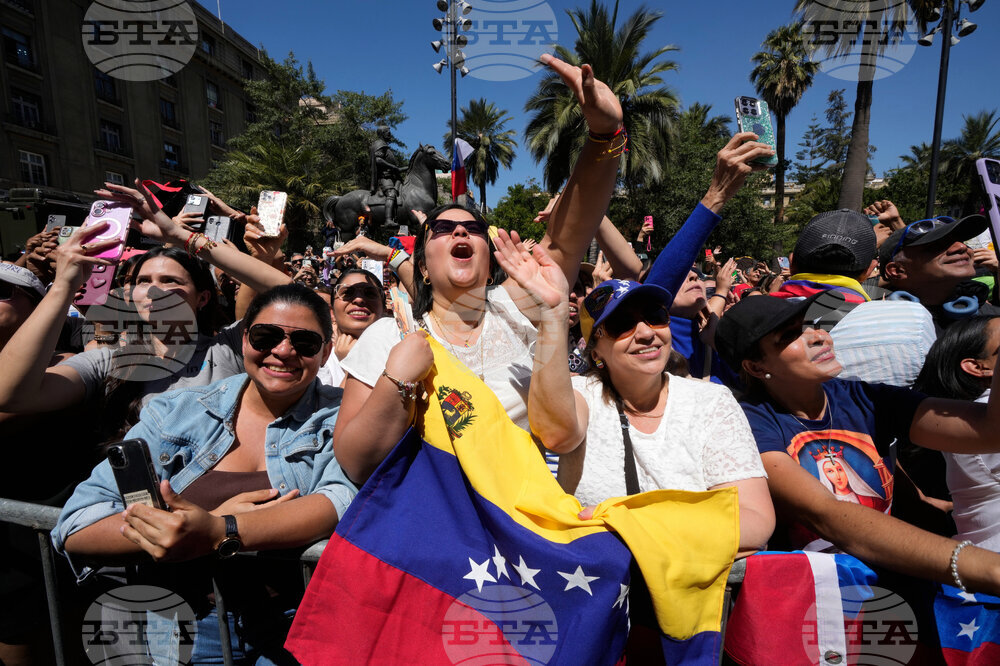 APTOPIX Chile Venezuela Machado