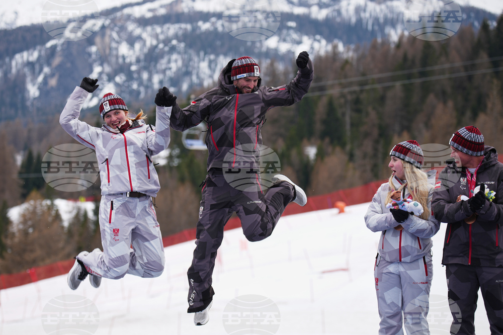 APTOPIX Milan Cortina Paralympics Alpine Skiing