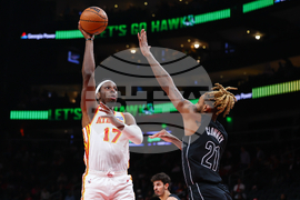 Nets Hawks Basketball