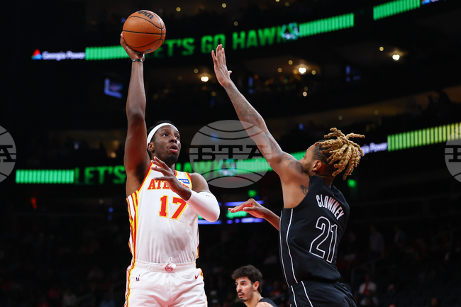 Nets Hawks Basketball