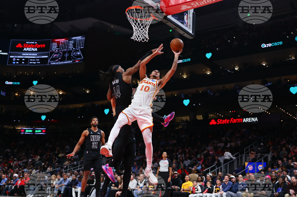 Nets Hawks Basketball