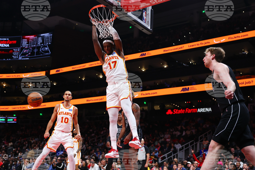 Nets Hawks Basketball