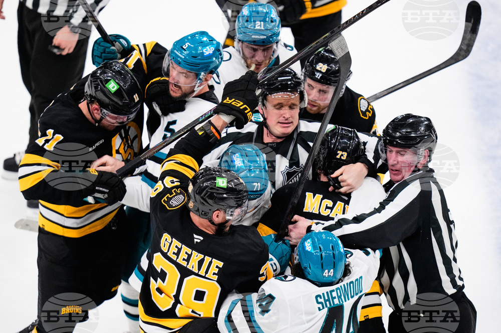 Sharks Bruins Hockey