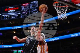 Nets Hawks Basketball
