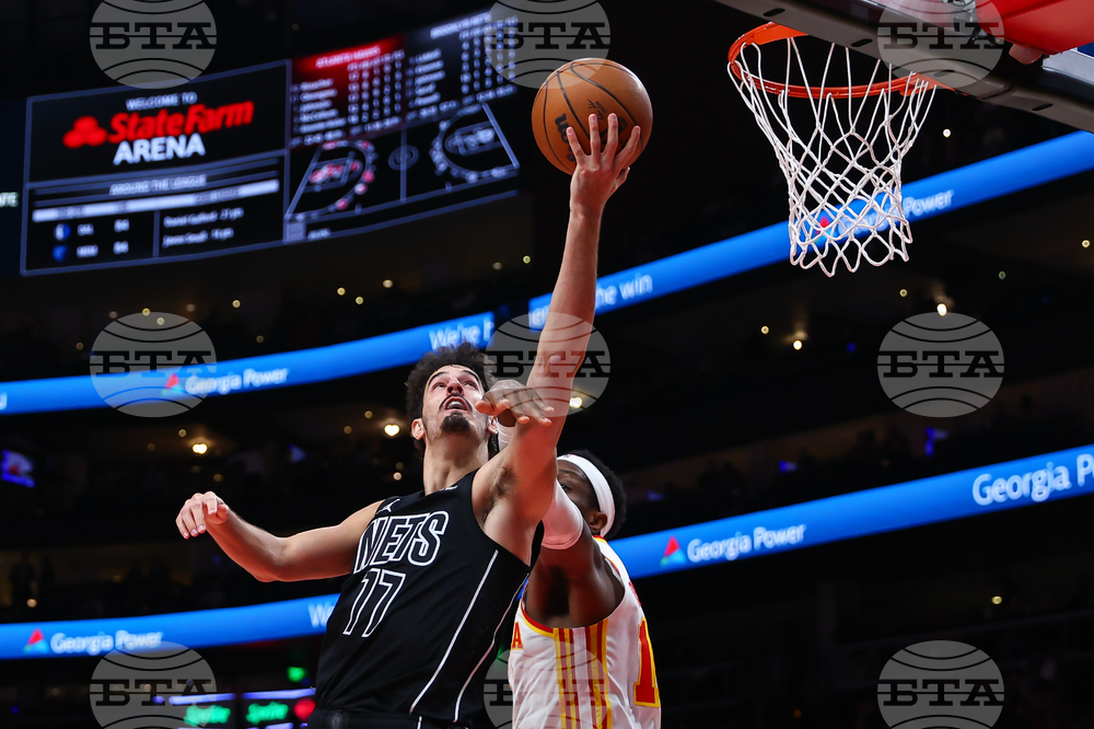 Nets Hawks Basketball