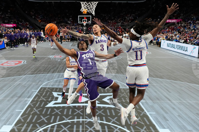 APTOPIX B12 TCU Kansas Basketball