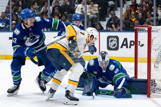 Predators Canucks Hockey