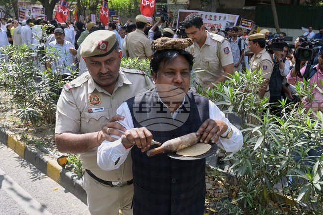 India LPG Price Hike Protest