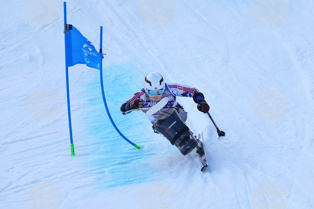 APTOPIX Milan Cortina Paralympics Alpine Skiing