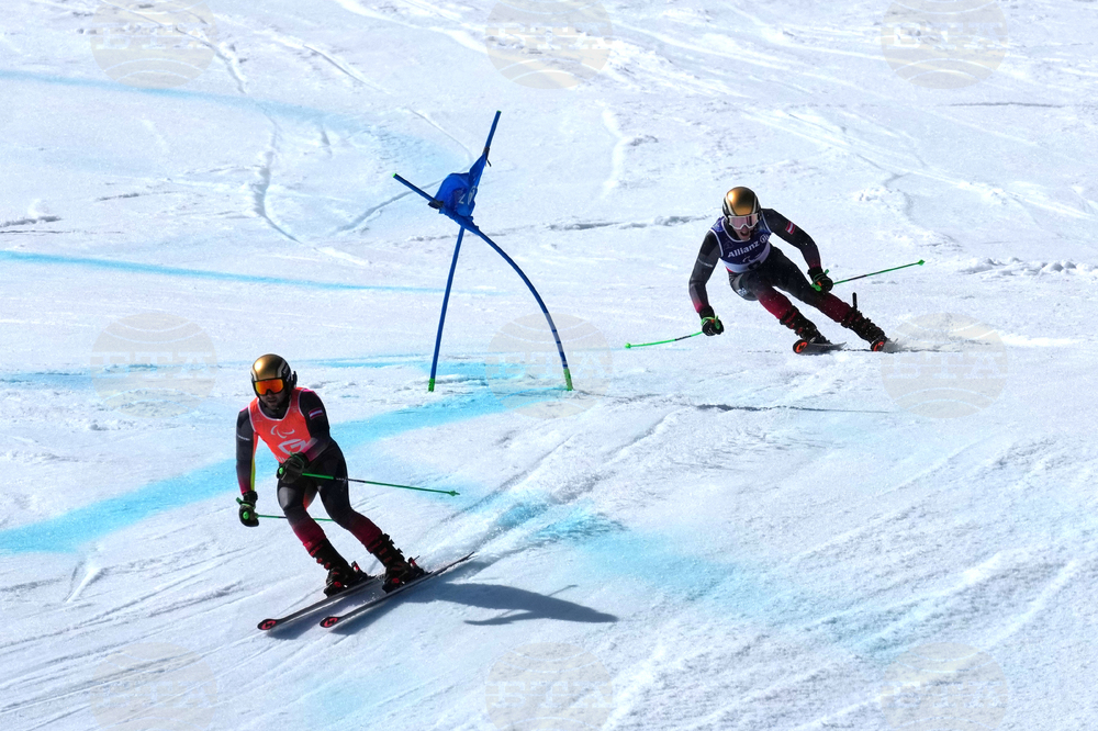 APTOPIX Milan Cortina Paralympics Alpine Skiing