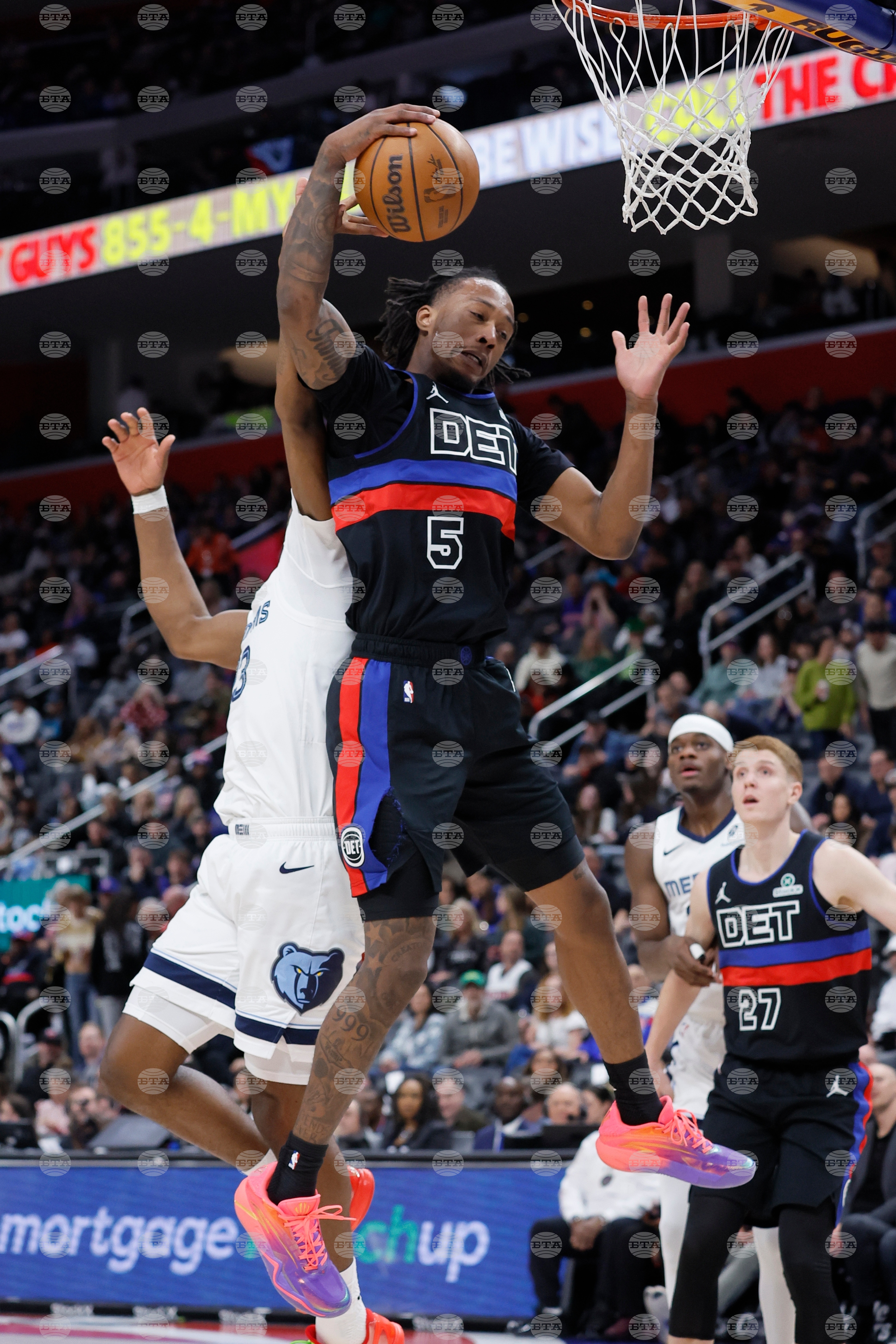 Grizzlies Pistons Basketball