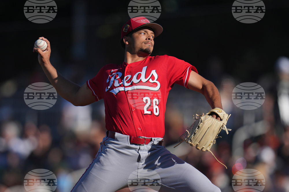 Reds Giants Spring Baseball
