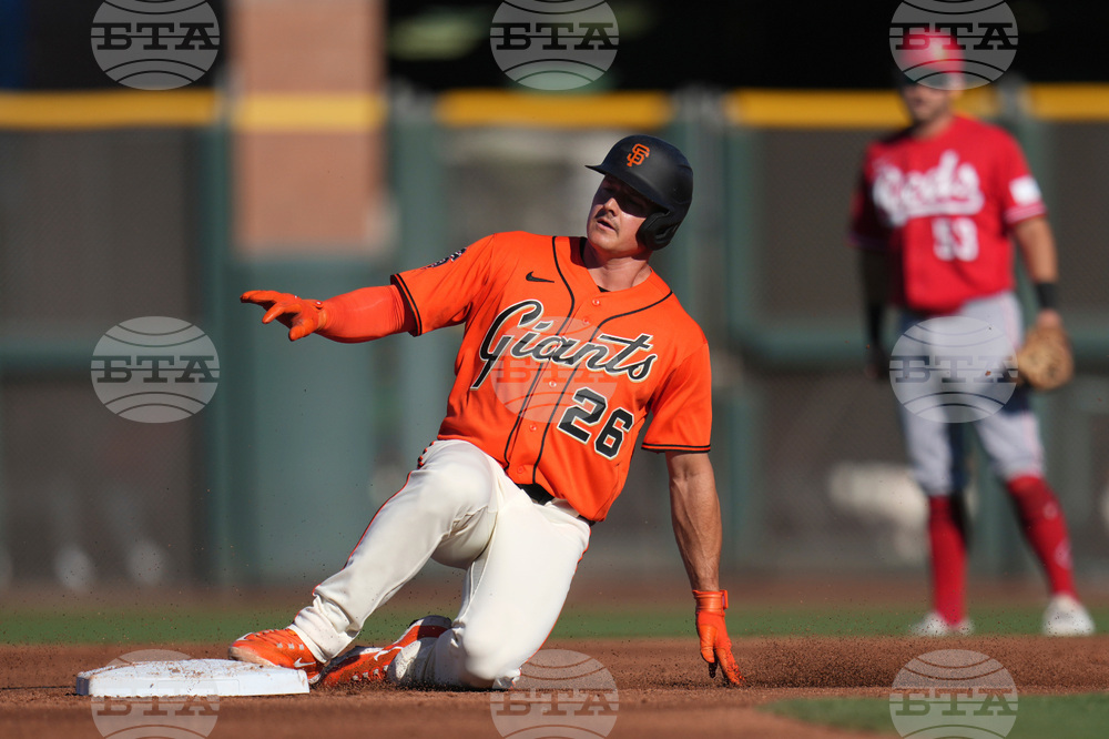 Reds Giants Spring Baseball