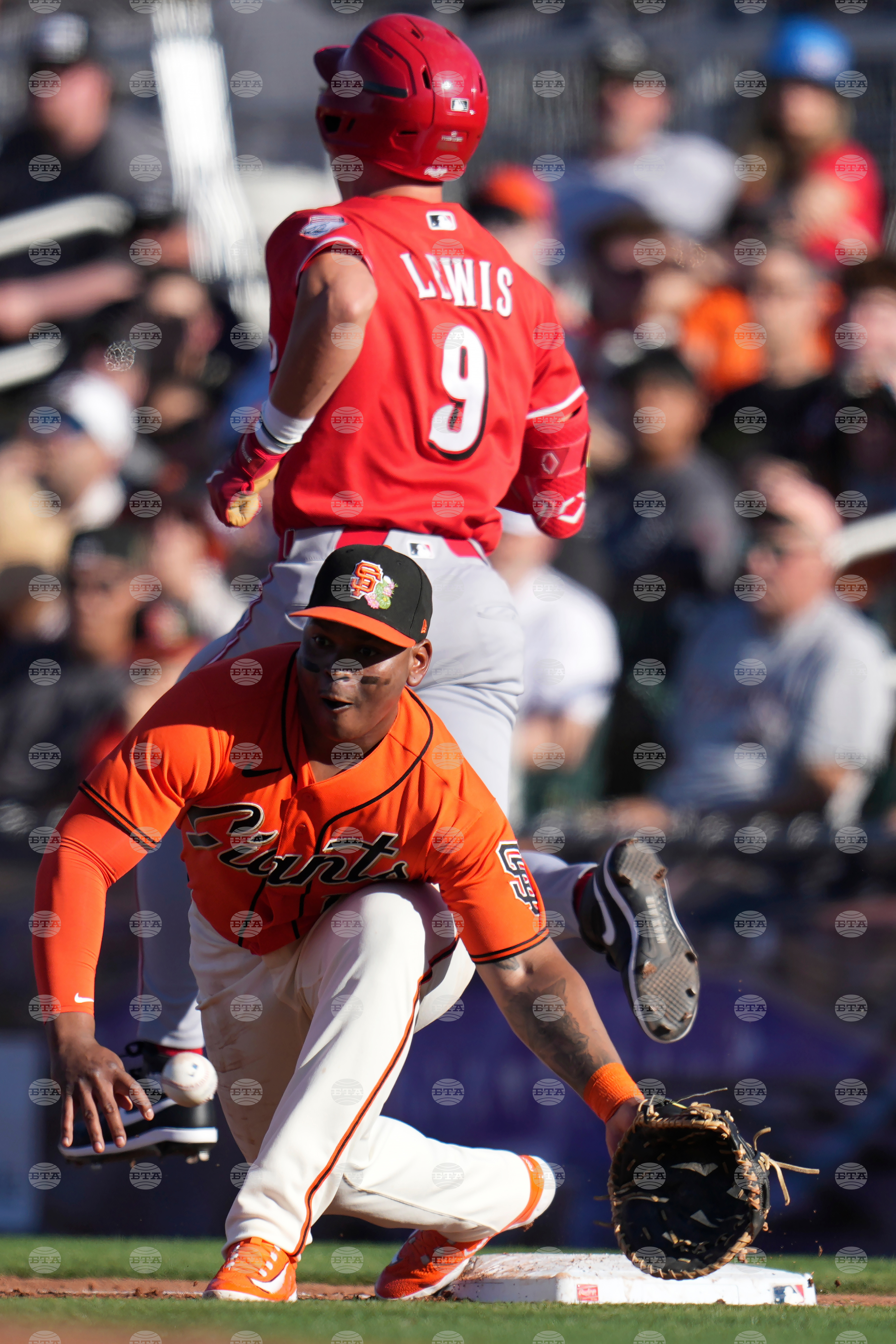 Reds Giants Spring Baseball