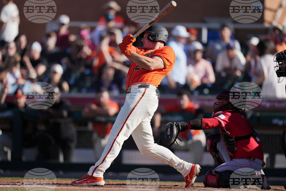 Reds Giants Spring Baseball